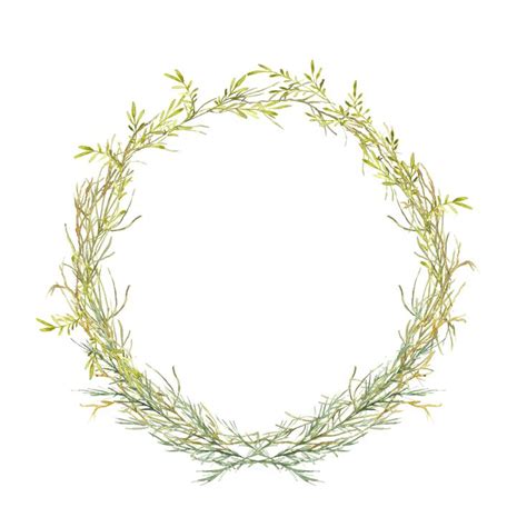 A Circular Frame Made Out Of Branches