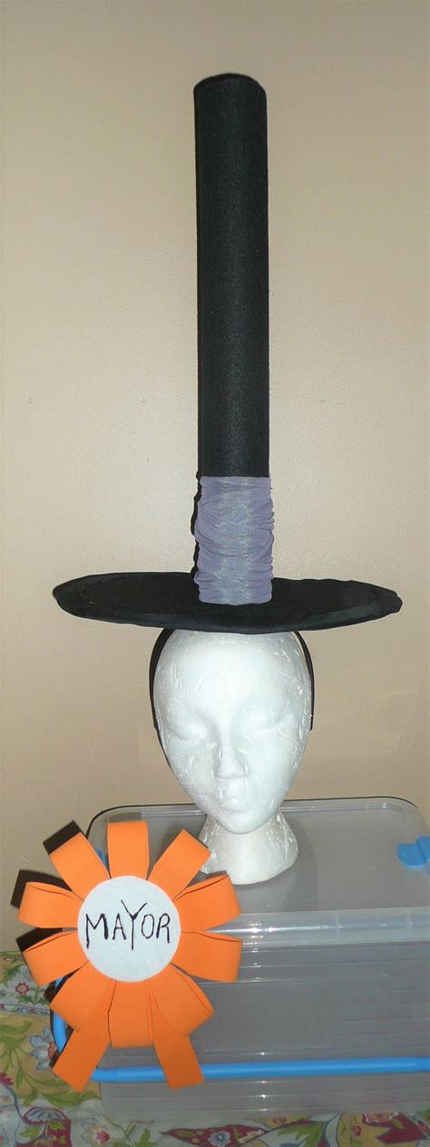 Nightmare Before Christmas Costume MAYOR Hat and Ribbon - Etsy