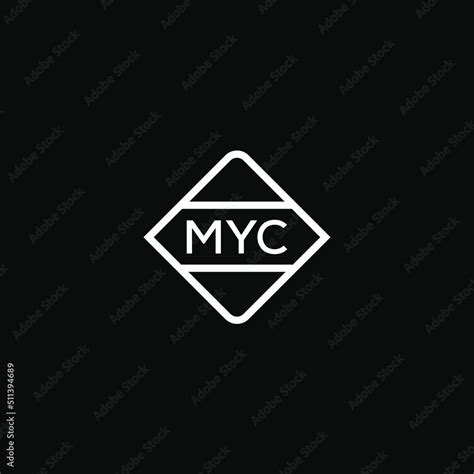 myc letter design  logo  iconmyc typography  technology