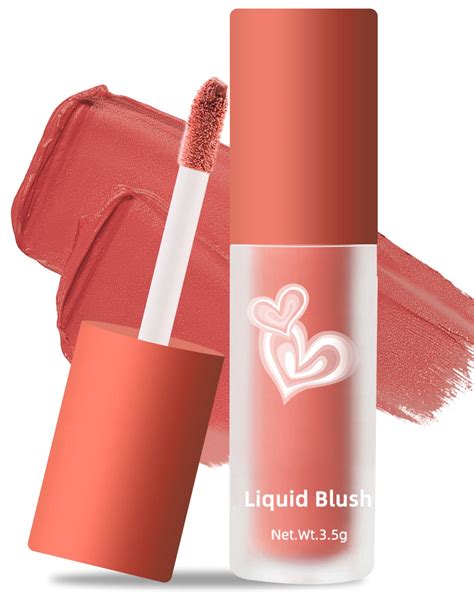 Erinde Matte Liquid Blush Make Up Leicht Atmungsaktiv Transparenter