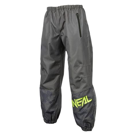 O Neal Pantalon De Pluie VTT Shore Gris Neon Jaune Maciag Offroad