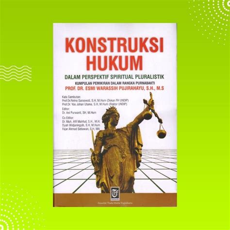 Jual Buku Konstruksi Hukum Dalam Perspektif Spiritual Pluralistik