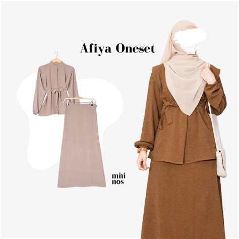 Jual Mininos Afiya One Set Setelan Gamis Crinkle Airflow Remaja