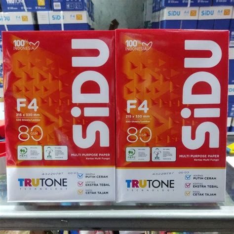 Jual Kertas F4 80 Gram Sidu Sinar Dunia Shopee Indonesia