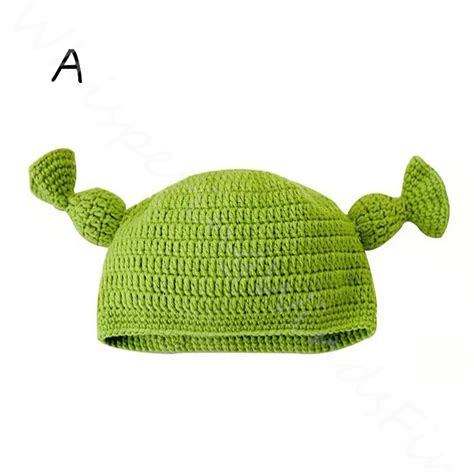 Shrek Crochet Bucket Hat Green Wacky Custom Bucket Hat Etsy