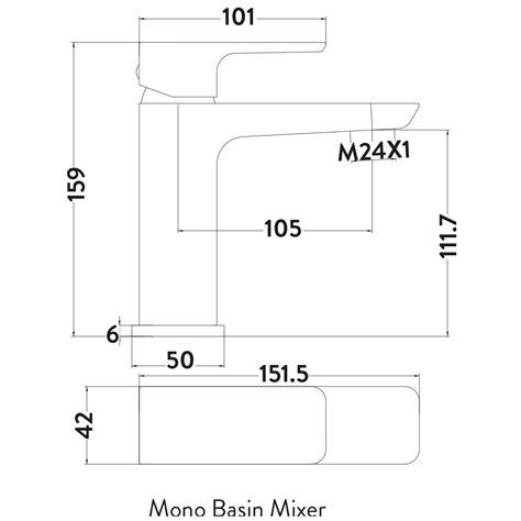 Scudo Muro Mono Basin Mixer Tap Brushed Brass