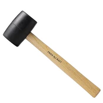 Floor Installation Rubber Head Mallet Hammer With Wooden Handle 8oz ...