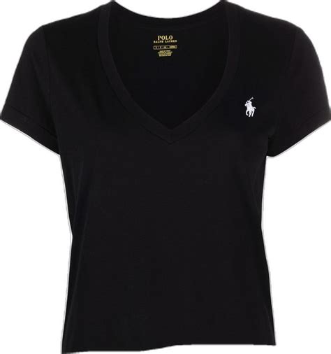 Polo Ralph Lauren Embroidered Logo V Neck T Shirt Farfetch Polo