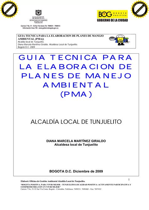 Guia Tecnica Para La Elaboracion De Planes De Manejo Ambiental PDF