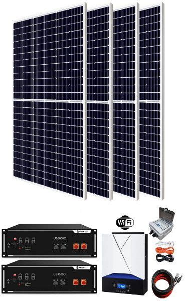 Kit Solar Aislada Litio W Wh Dia La Casa Solar