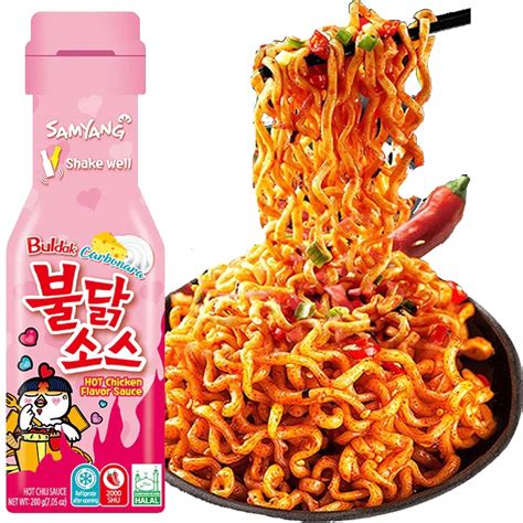 Korea Ski Sos Buldak Hot Chicken Carbonara Ostry Kurczak Carbo G