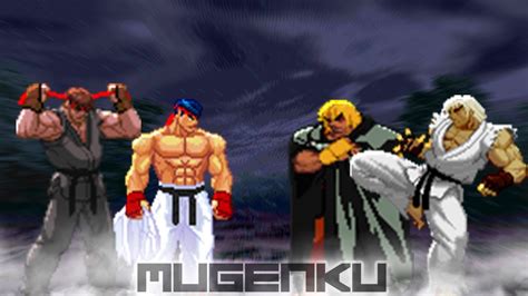 Shin Ryu Dragon Ryu Vs Riot Ken Evil Ken 2v2 Street Fighter MUGEN