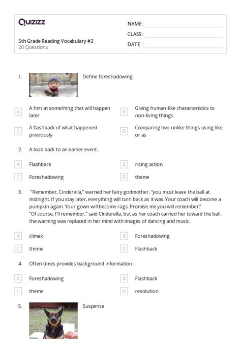 50 Allusions Worksheets For 5th Year On Quizizz Free Printable