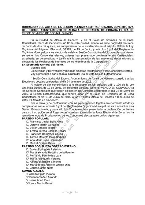 PDF Acta Sesión Constitutiva 13 06 Alcalá de Henares hoja 1