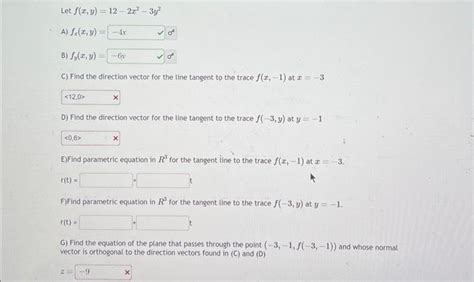 Solved Let Fxy12−2x2−3y2 A Fxxy O B Fyxy C