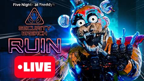 Fnaf Security Breach Dlc Ruin Ao Vivo Parte In Cio Gameplay De Five