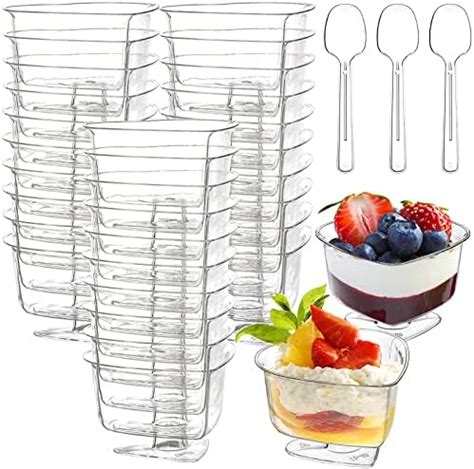 Amazon Foraineam Pack Oz Thick Plastic Dessert Cups With