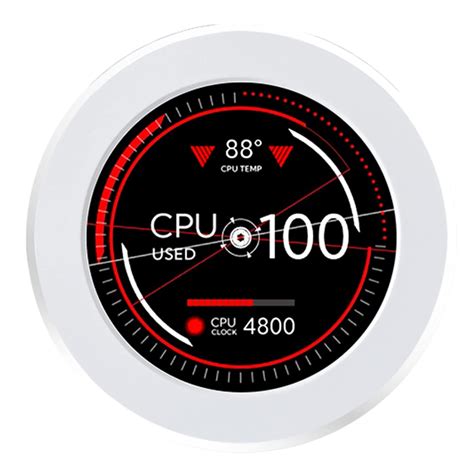 WOWNOVA 2 1 AIO Computer Temp Monitor CPU Cooler LCD Display Upgrade