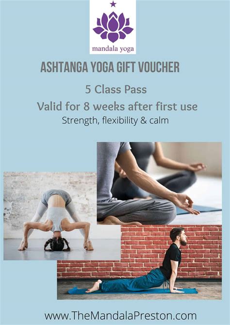 Ashtanga Yoga T Voucher 5 Classes Mandala Preston