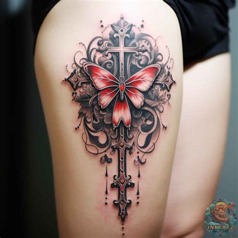 The Meaning Behind the Butterfly Cross Tattoo – A Symbol of Our ...