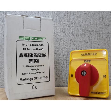 SALZER AMMETER SELECTOR SWITCH S1061325B13 Shopee Malaysia