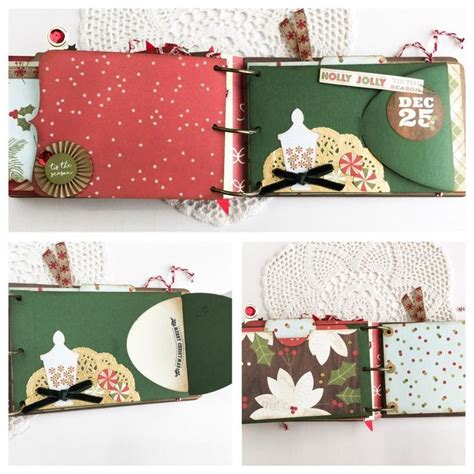 Christmas Mini Scrapbook Album Photo Album Etsy Mini Scrapbook