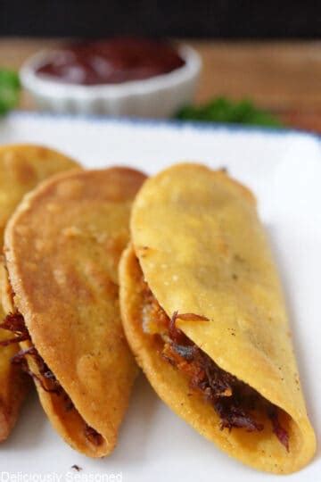 Leftover Pulled Pork Tacos Mini Fried Taco Recipe