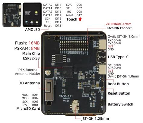 T4 S3 Pinout Diagram Electronics