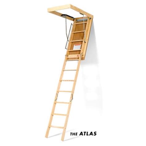 The Marwin A-80ESR5FT Attic Stairs - 22.50 in. x 54in x 8 ft. -9in ...