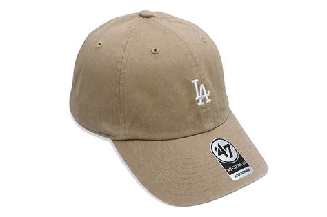 Los Angeles Dodgers Base Runner Clean Up Cap Khaki Brand