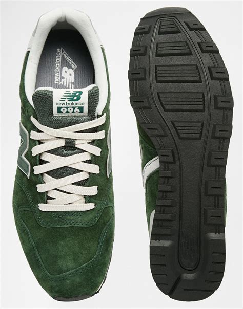 Lyst - New Balance 996 Suede Trainers in Green for Men