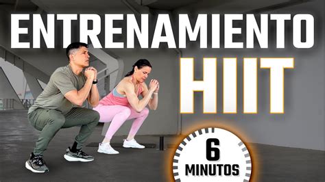 Quema Calorías en 6 Minutos HIIT Sin Equipos ni Repeticiones