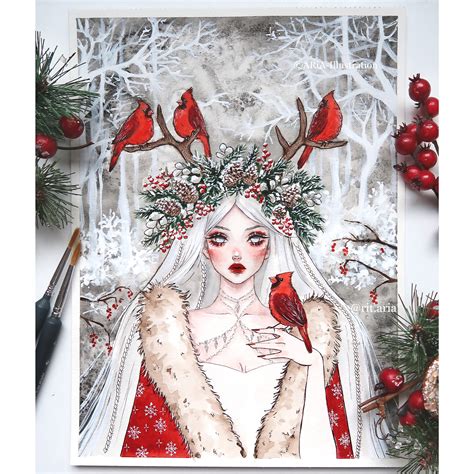 Winter Solstice Art Print — Aria Illustration