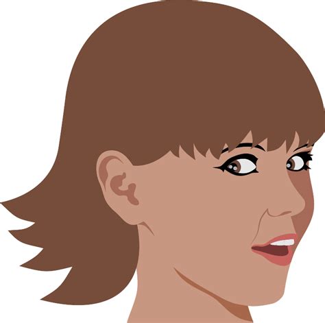 Girl With Short Hair Clip Art At Vector Clip Art Online