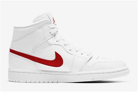 Clean & Crisp: The Air Jordan 1 Mid ‘White/University Red’ - Sneaker ...