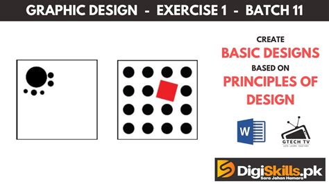 Digiskills Graphic Design Exercise 1 Batch 11 Solution Basic Design