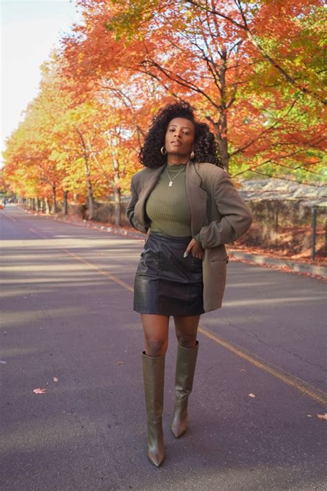 Knee High Boots Outfit Idea Hbcu Fashion Hbcu Homecoming Outfits