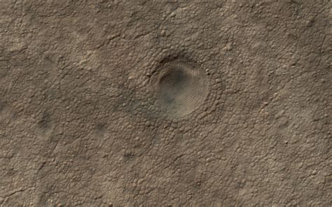 A Crater On The South Polar Layered Deposits Nasa Mars Exploration