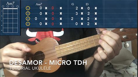 Desamor Micro Tdh Tutorial Ukulele Con Tabs Youtube