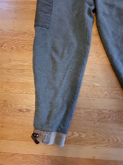 Vtg Ww Swedish Army Buckle Hem Wool Cargo Pants X Gem