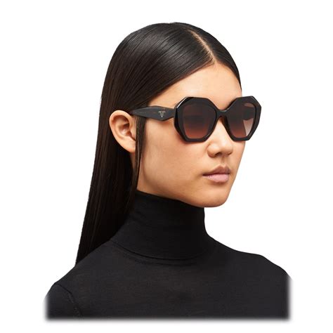 Prada Prada Symbole Oversized Geometric Sunglasses Tortoiseshell Prada Collection