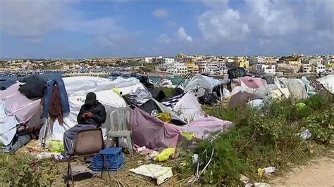 Italy Moves African Migrants To Mainland From Lampedusa Bbc News