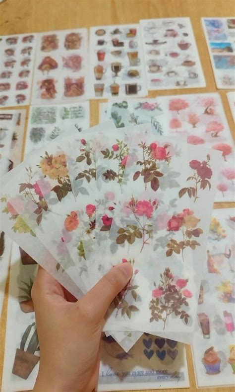 Aesthetic Journal Stickers, Hobbies & Toys, Stationery & Craft, Other ...