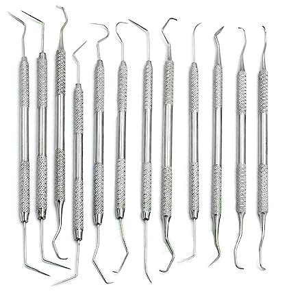 Amazon AAProTools 12 Piece Dental Probe Pick Tool Instrument Set