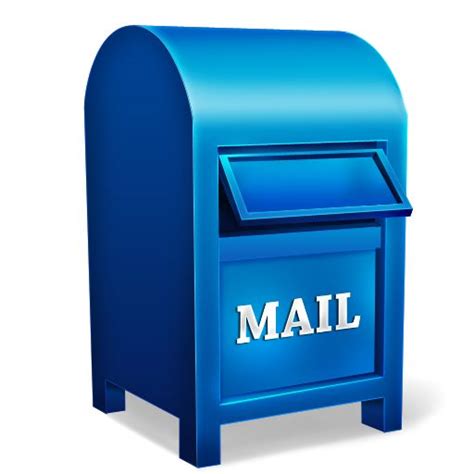 Blue Mailbox Clipart