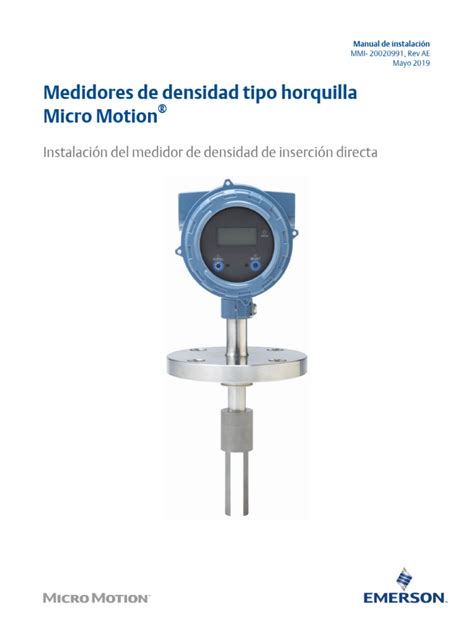 Manuals Guides Medidores De Densidad Tipo Horquilla Fork Density Meter