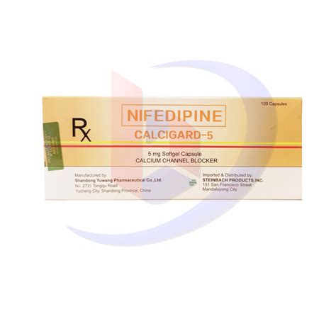 Nifedipine Calcigard 5 5mg Softgel Capsule 100s Bambang