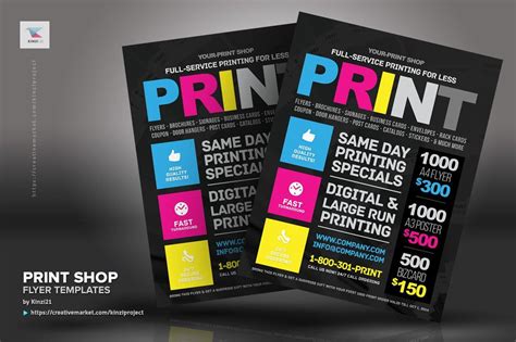 Print Shop Flyer Template | Print shop, Shop flyer, Flyer template