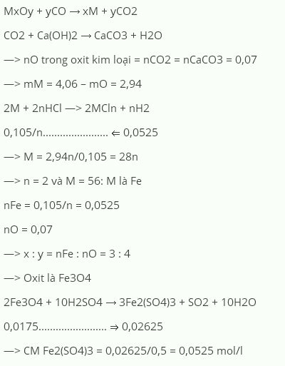 A Kh Ho N To N G M T Oxit Kim Lo I B Ng Co Nhi T Cao Th Nh