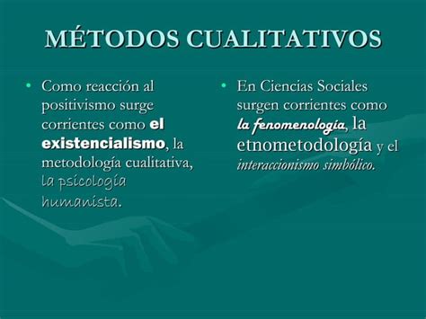 Métodos cuantitativos y cualitativos de investigación PPT